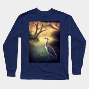 Great Blue Heron Long Sleeve T-Shirt